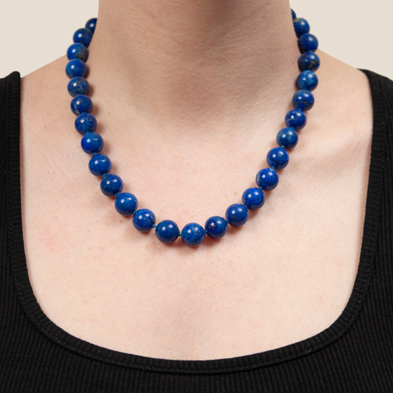 Blue Paper Necklace – Luster